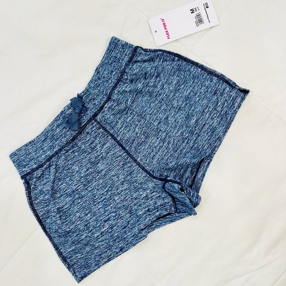 90 Degree By Reflex Other - 90 DEGREE BY REFLEX • GIRLS HEATHER MOONLIT OCEAN COMFY ACTIVE SHORTS NWT M (10)